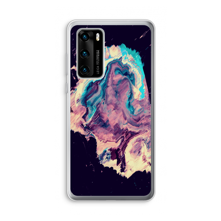 Cosmic Silence: Huawei P40 Transparant Hoesje