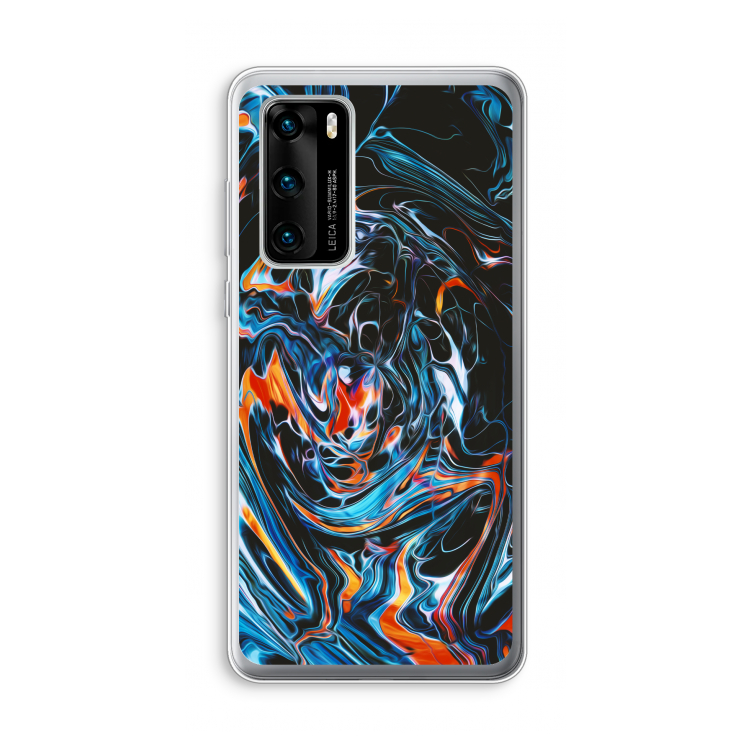Black Unicorn: Huawei P40 Transparant Hoesje