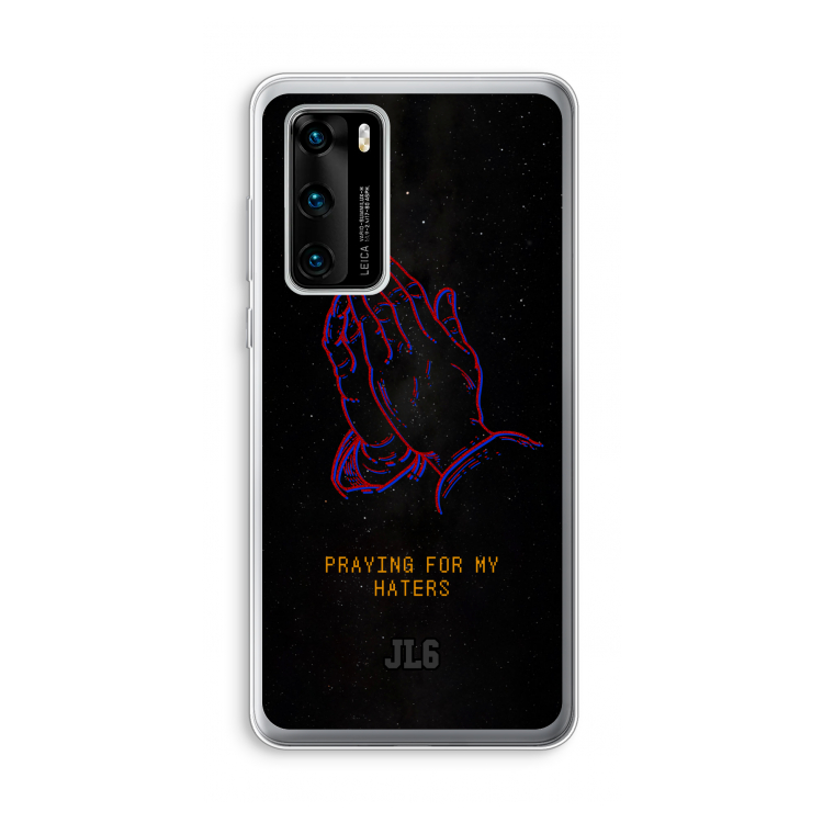 Praying For My Haters: Huawei P40 Transparant Hoesje
