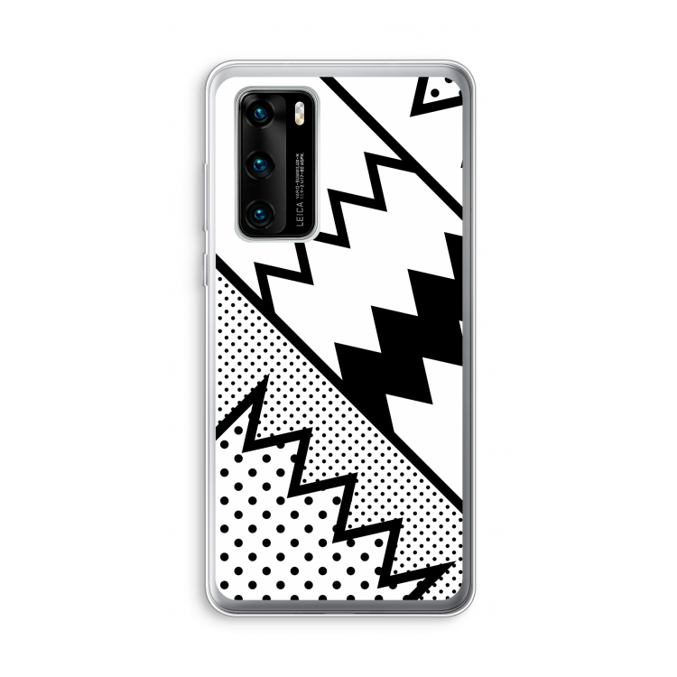 Pop Art #5: Huawei P40 Transparant Hoesje