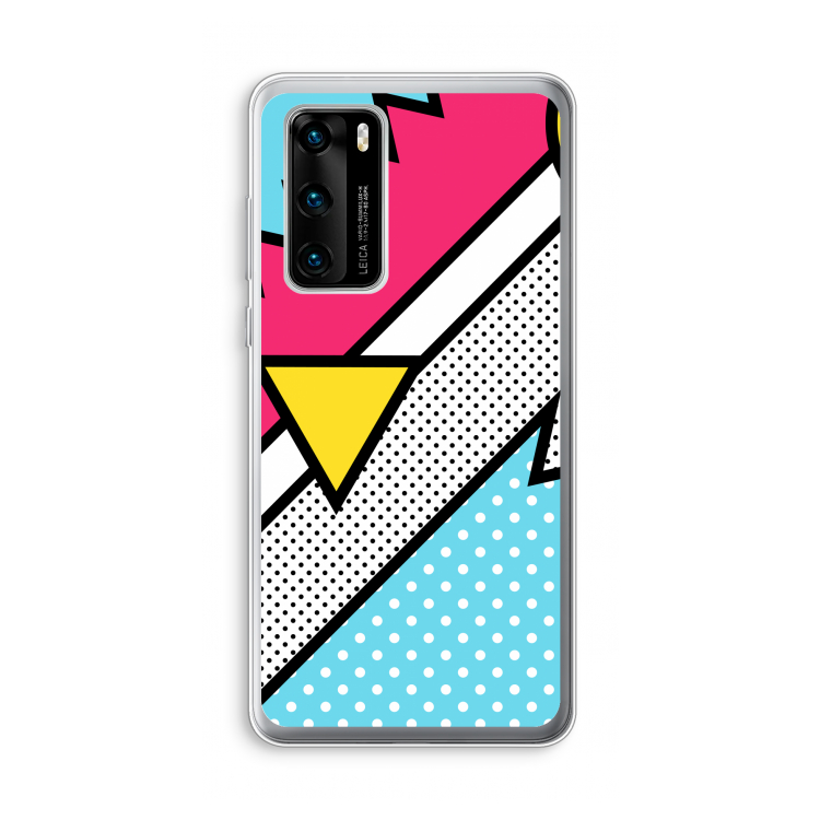 Pop Art #3: Huawei P40 Transparant Hoesje