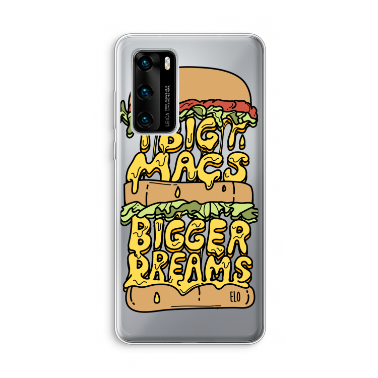 Big Macs Bigger Dreams: Huawei P40 Transparant Hoesje