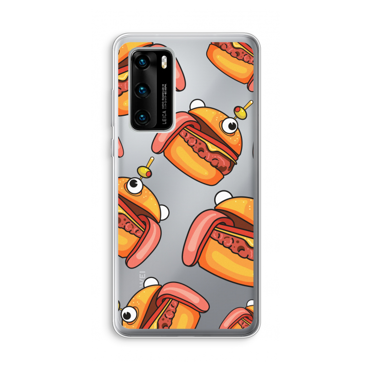 Hamburger: Huawei P40 Transparant Hoesje