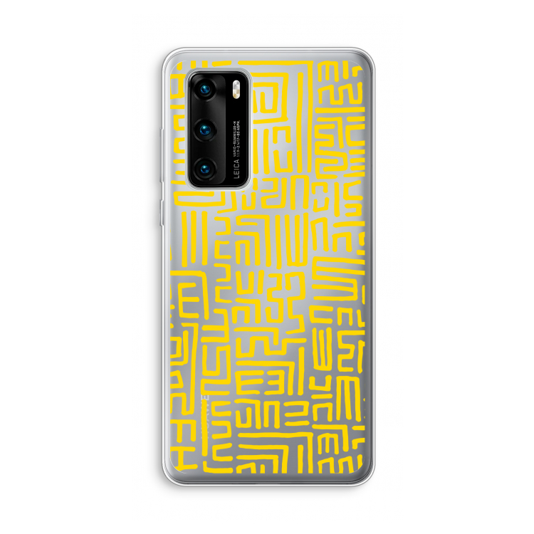 Majorelle Blue Print: Huawei P40 Transparant Hoesje