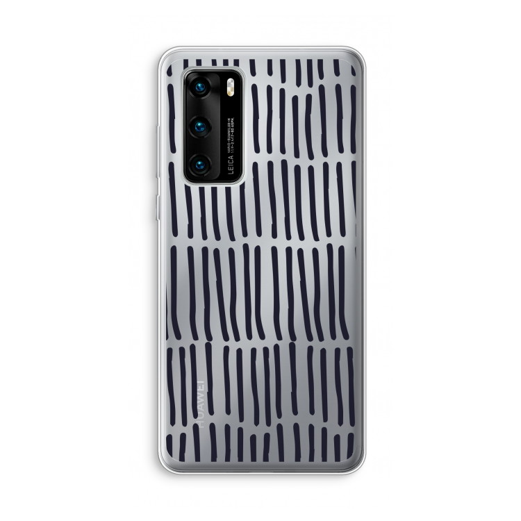 Moroccan stripes: Huawei P40 Transparant Hoesje
