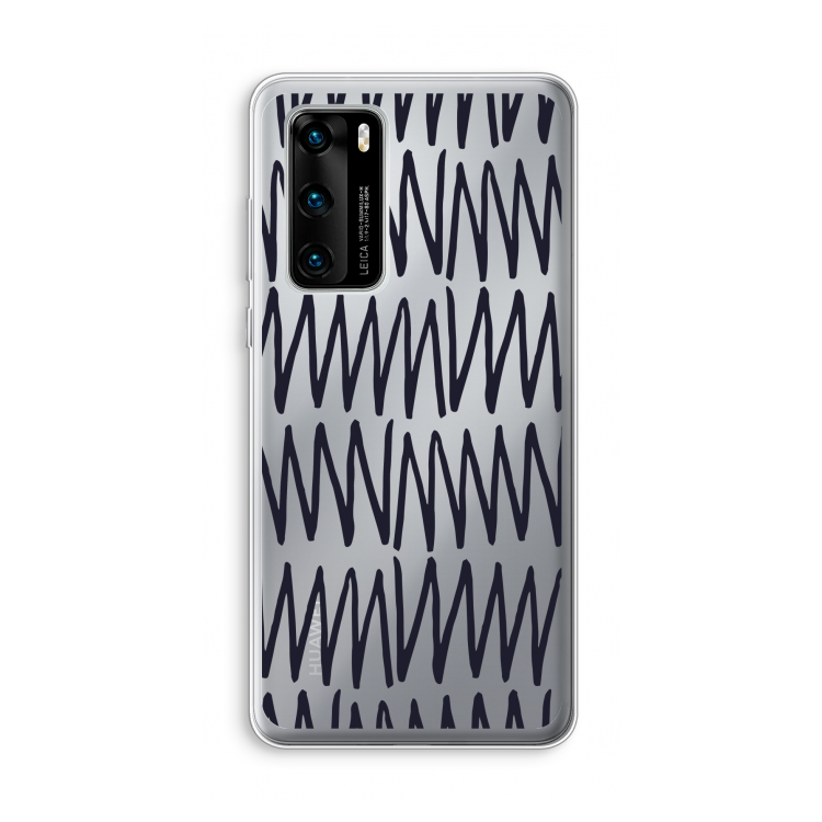 Marrakech Zigzag: Huawei P40 Transparant Hoesje