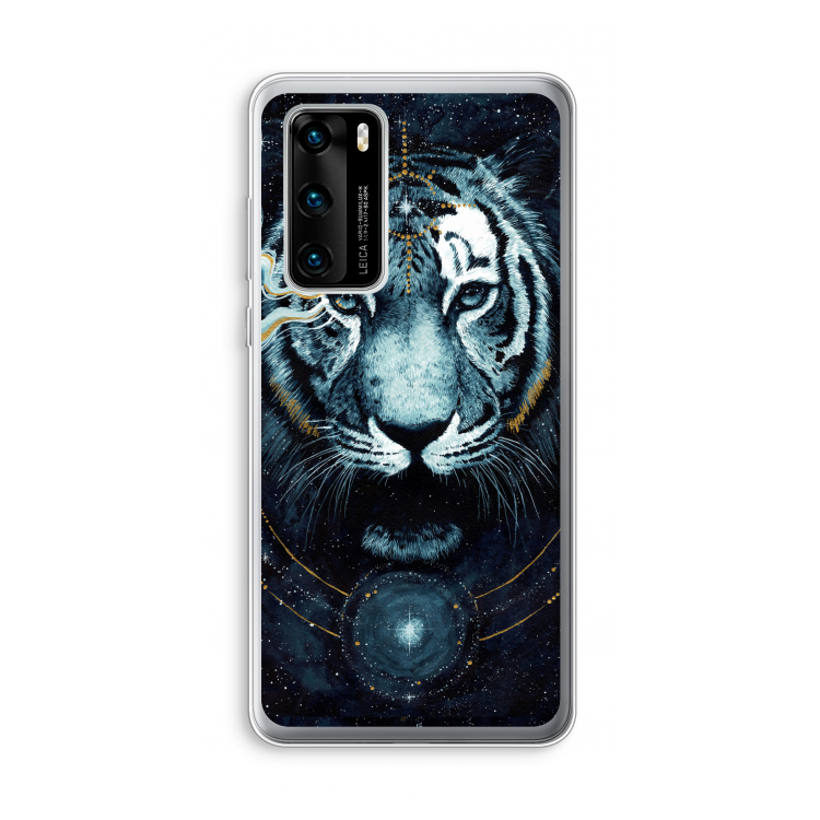 Darkness Tiger: Huawei P40 Transparant Hoesje