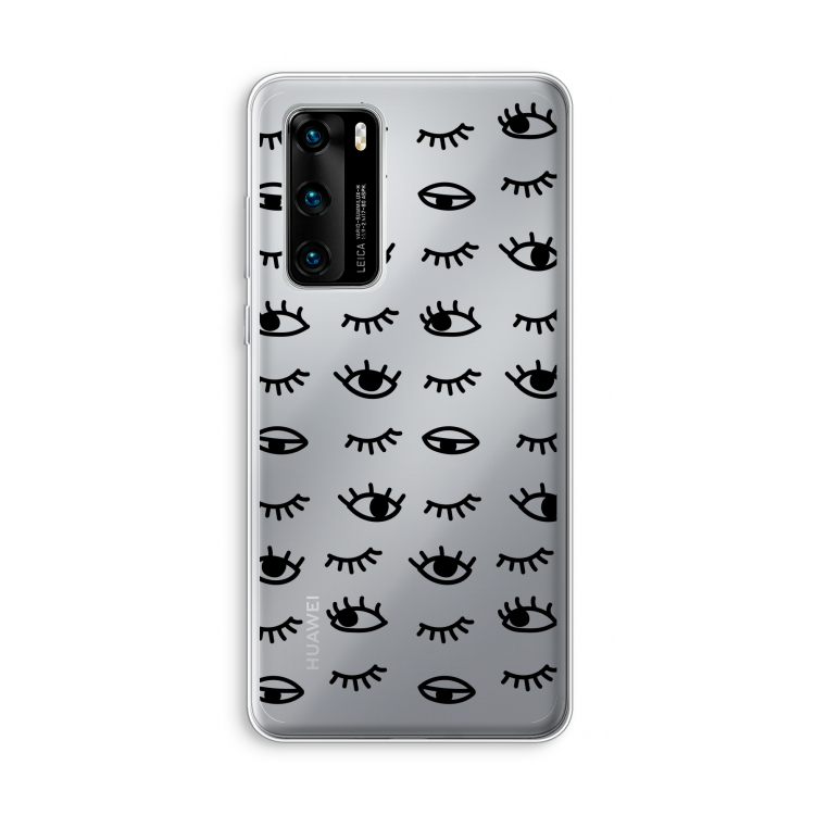 Eye pattern #2: Huawei P40 Transparant Hoesje