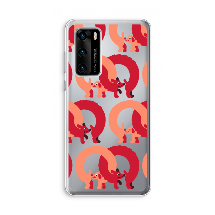 Dogs: Huawei P40 Transparant Hoesje