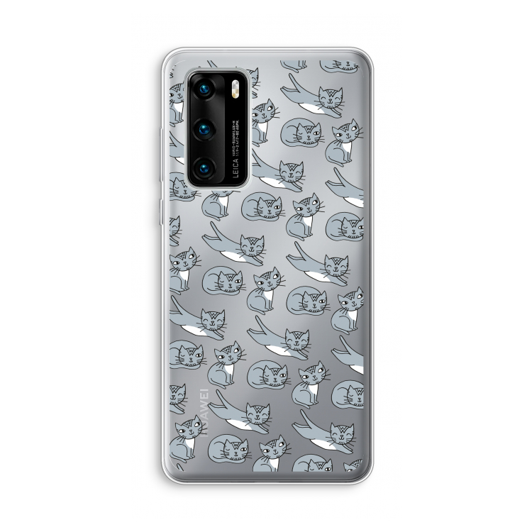 Poezen: Huawei P40 Transparant Hoesje