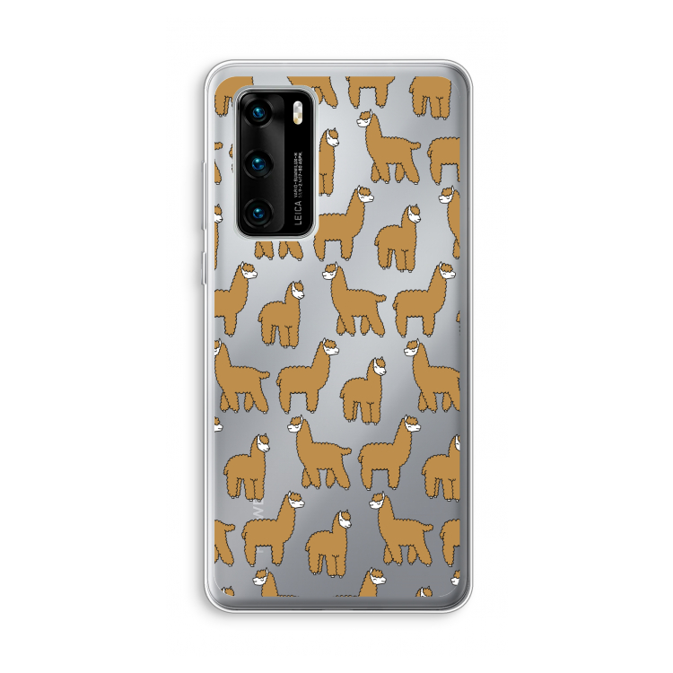 Alpacas: Huawei P40 Transparant Hoesje