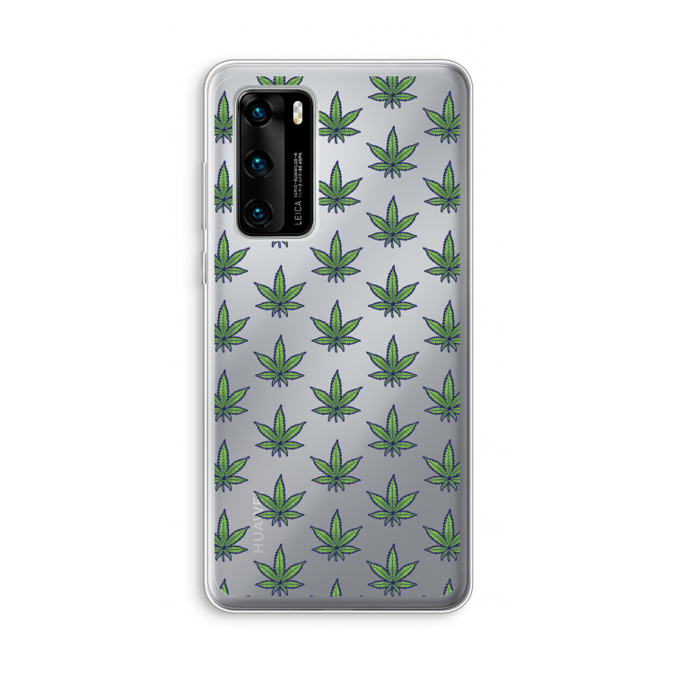 Weed: Huawei P40 Transparant Hoesje