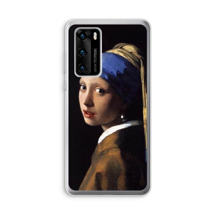 The Pearl Earring: Huawei P40 Transparant Hoesje