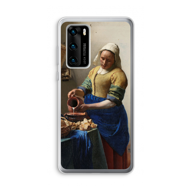 The Milkmaid: Huawei P40 Transparant Hoesje