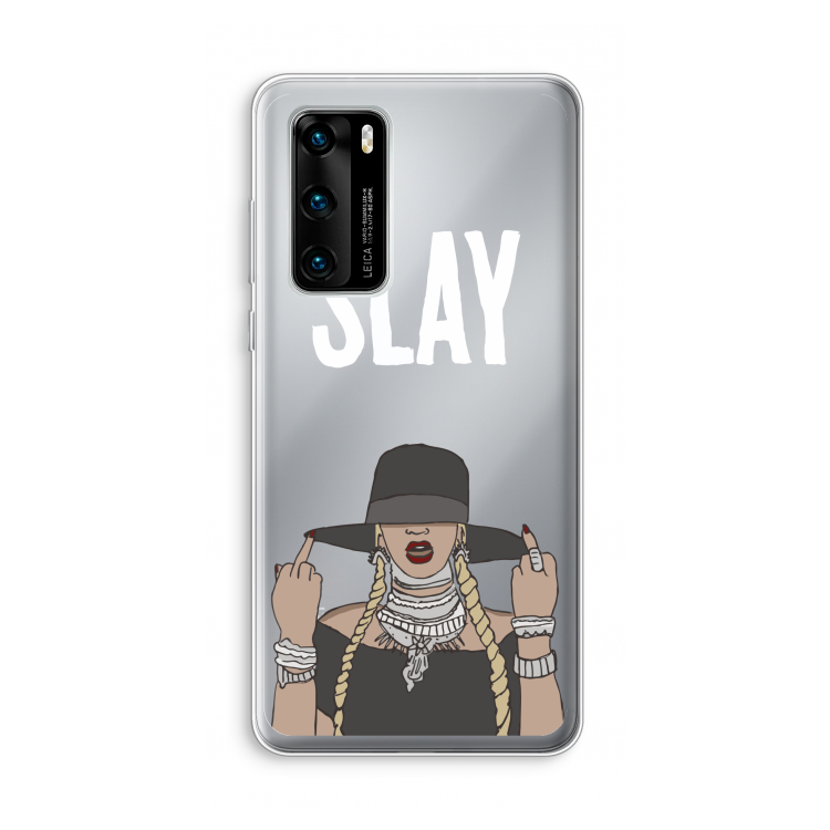 Slay All Day: Huawei P40 Transparant Hoesje