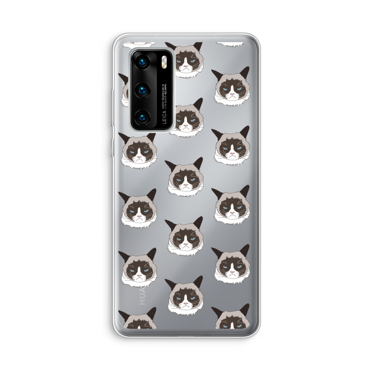 It's a Purrr Case: Huawei P40 Transparant Hoesje