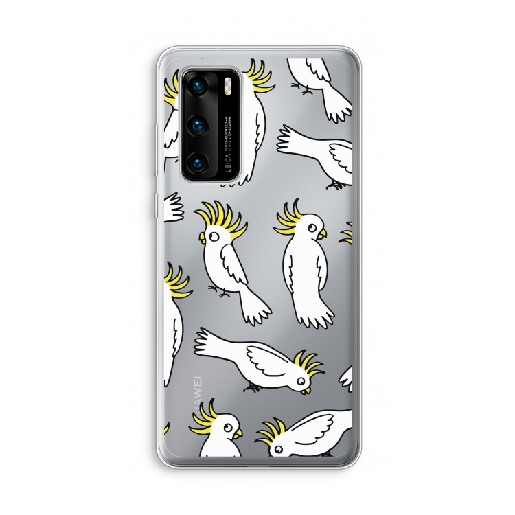 Papegaai: Huawei P40 Transparant Hoesje