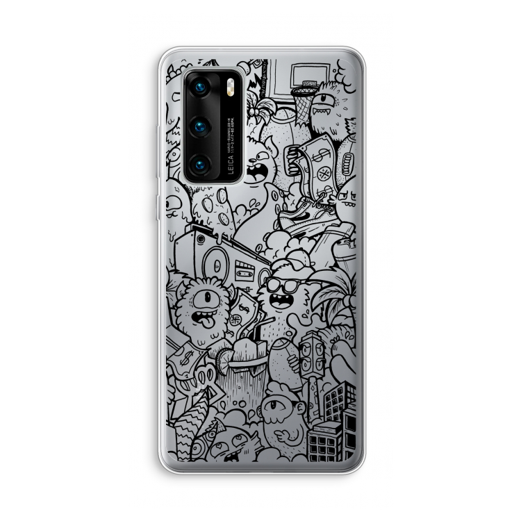 Vexx Black City : Huawei P40 Transparant Hoesje
