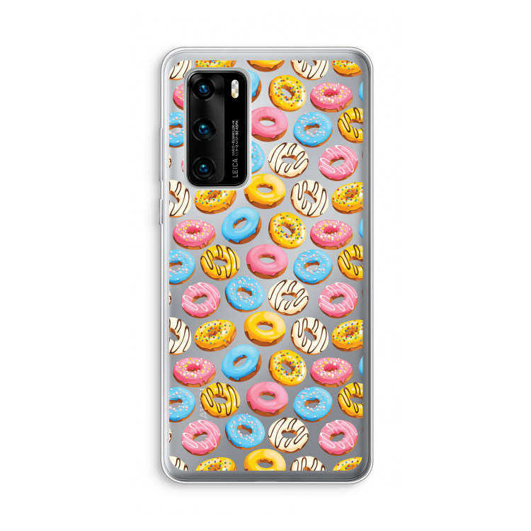Pink donuts: Huawei P40 Transparant Hoesje