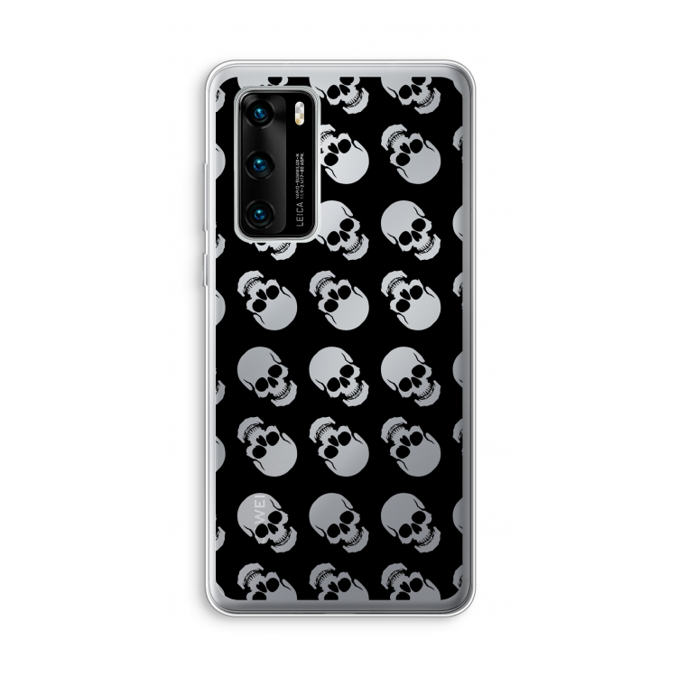 Musketon Skulls: Huawei P40 Transparant Hoesje