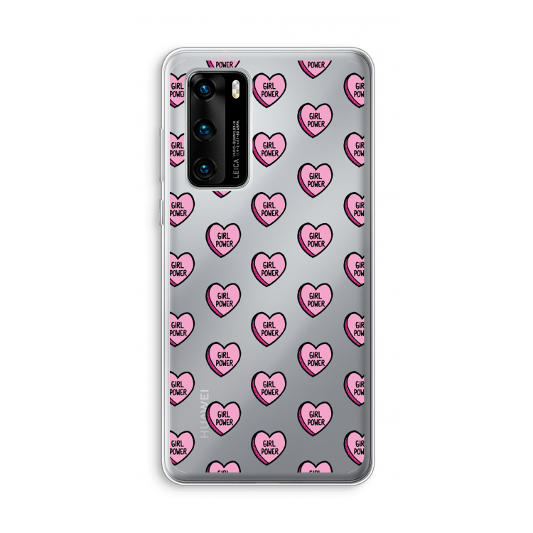 GIRL POWER: Huawei P40 Transparant Hoesje