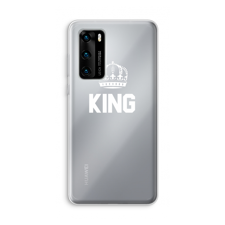 King zwart: Huawei P40 Transparant Hoesje