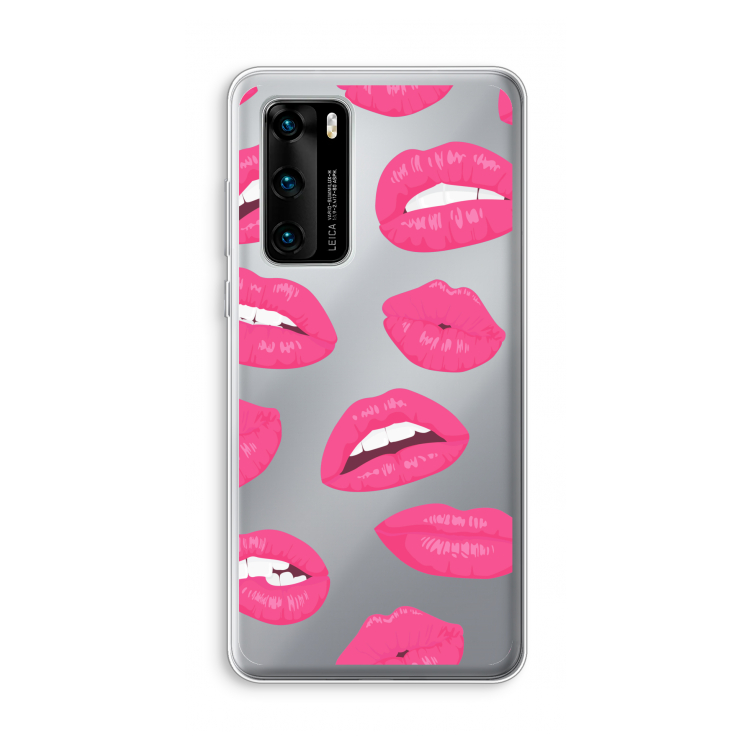 Bite my lip: Huawei P40 Transparant Hoesje