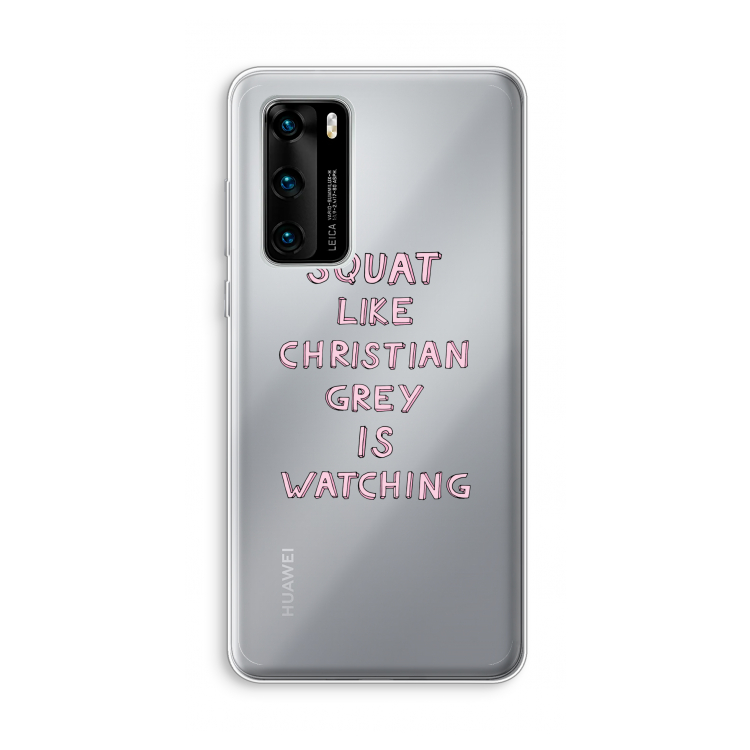 Christian Grey: Huawei P40 Transparant Hoesje
