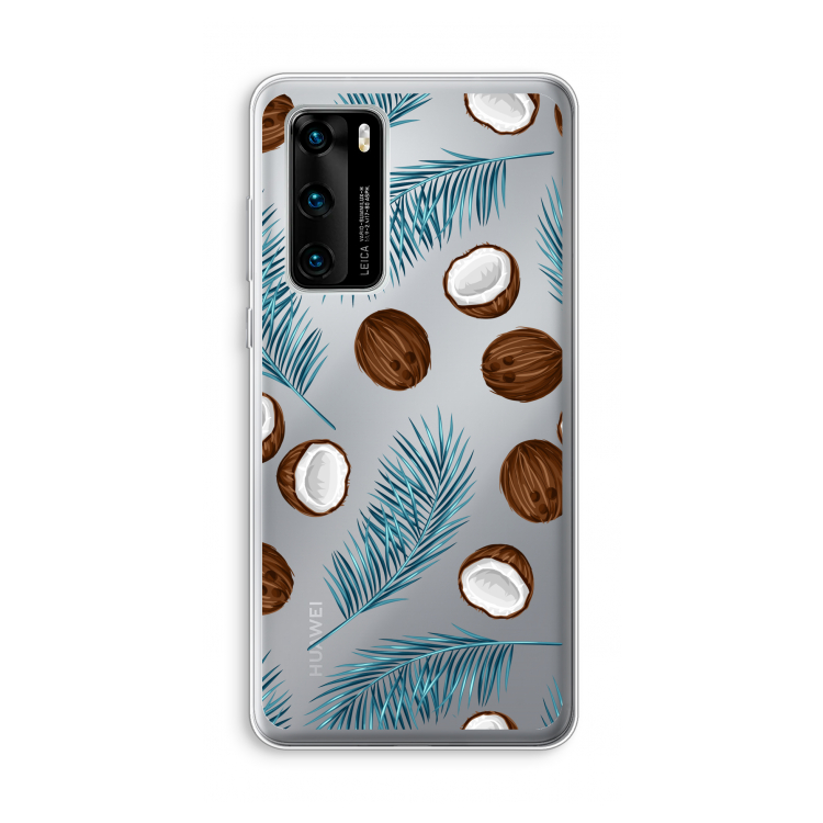 Kokosnoot roze: Huawei P40 Transparant Hoesje