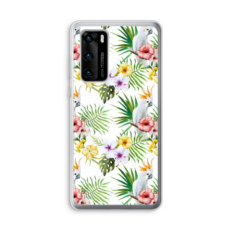 Gele kuif: Huawei P40 Transparant Hoesje