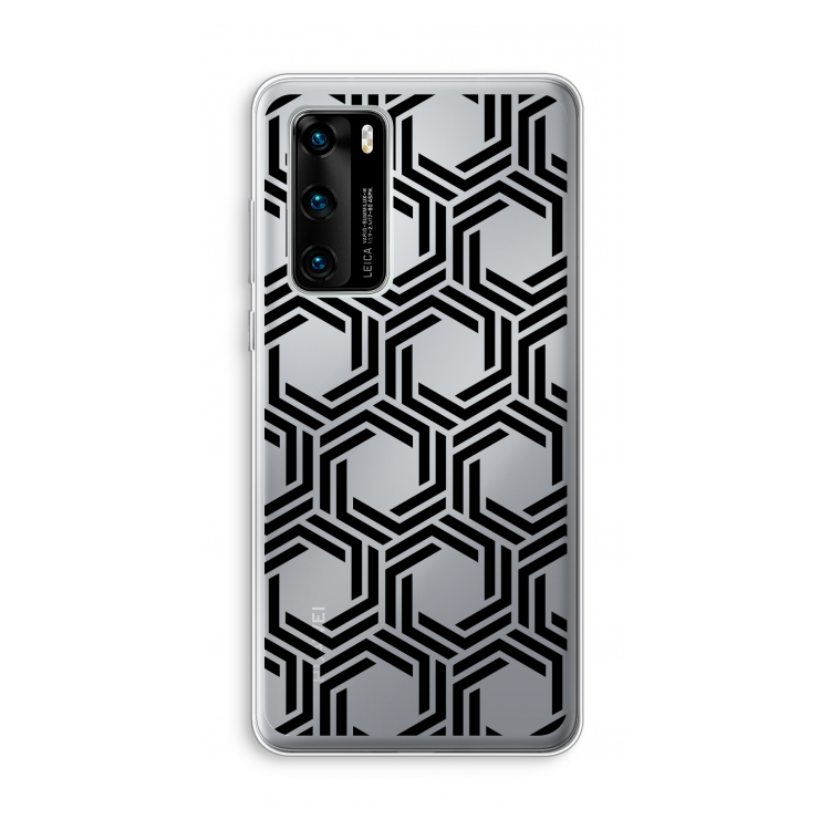 Geometrisch patroon: Huawei P40 Transparant Hoesje