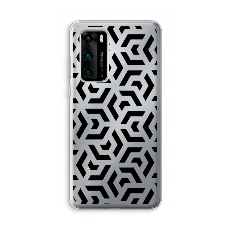 Crazy pattern: Huawei P40 Transparant Hoesje