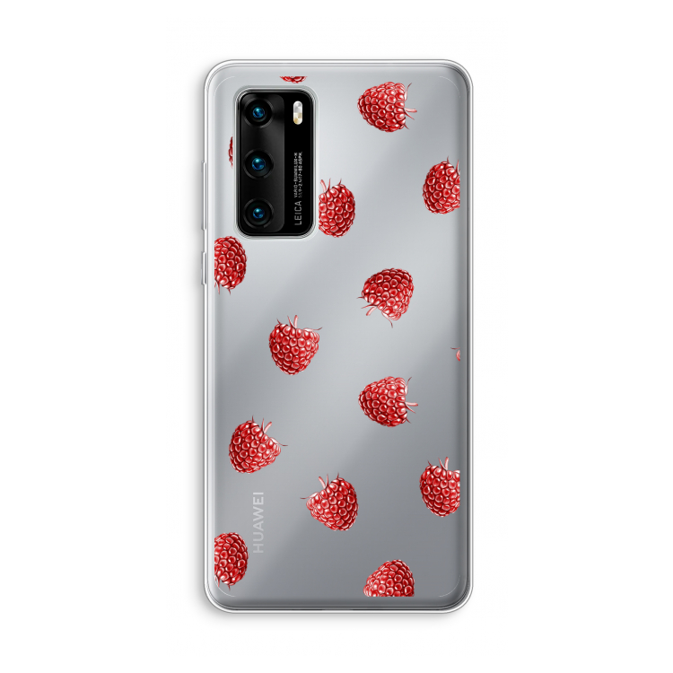 Framboosjes: Huawei P40 Transparant Hoesje