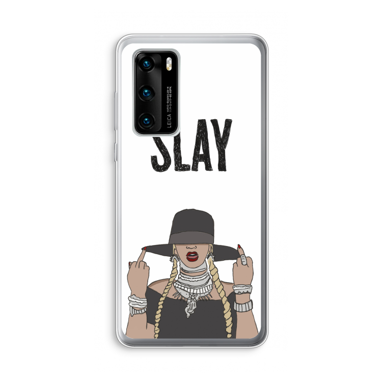 Slay All Day: Huawei P40 Transparant Hoesje