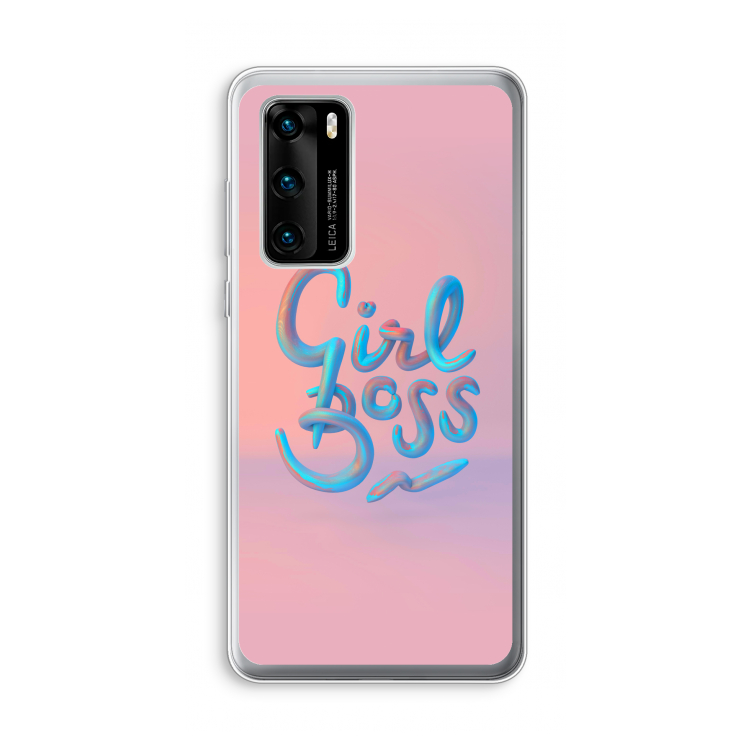 Girl boss: Huawei P40 Transparant Hoesje