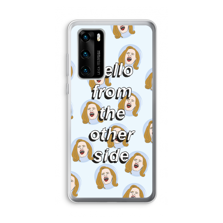 Hello: Huawei P40 Transparant Hoesje