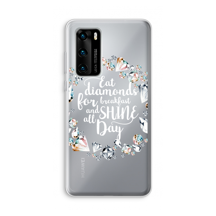 Diamonds: Huawei P40 Transparant Hoesje