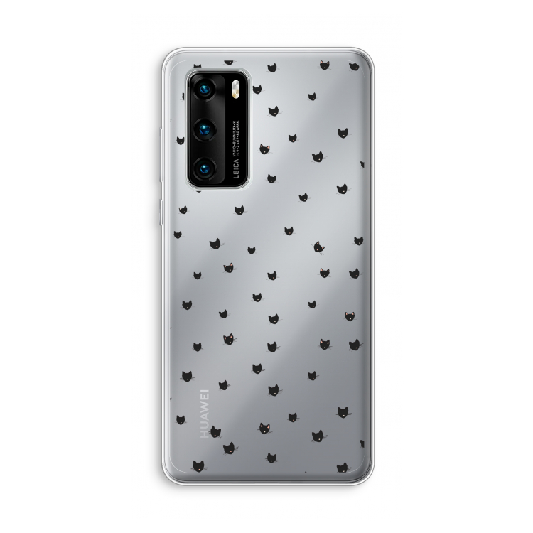 Kleine kattenkopjes: Huawei P40 Transparant Hoesje