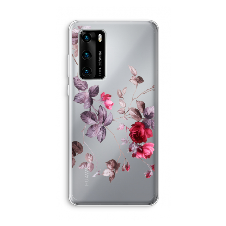 Mooie bloemen: Huawei P40 Transparant Hoesje