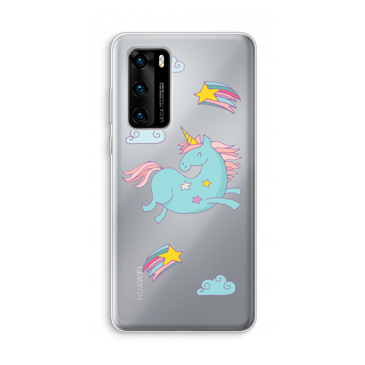 Vliegende eenhoorn: Huawei P40 Transparant Hoesje