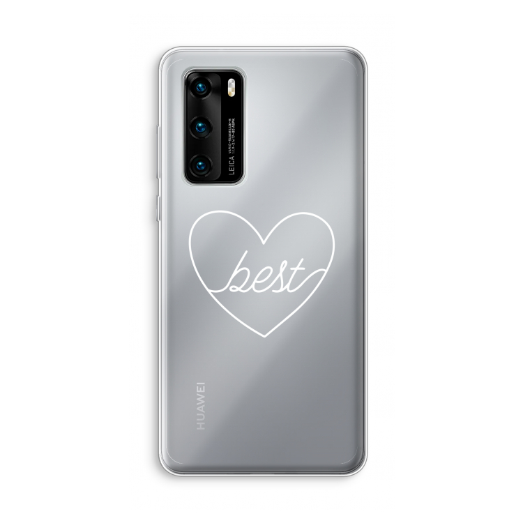 Best heart pastel: Huawei P40 Transparant Hoesje