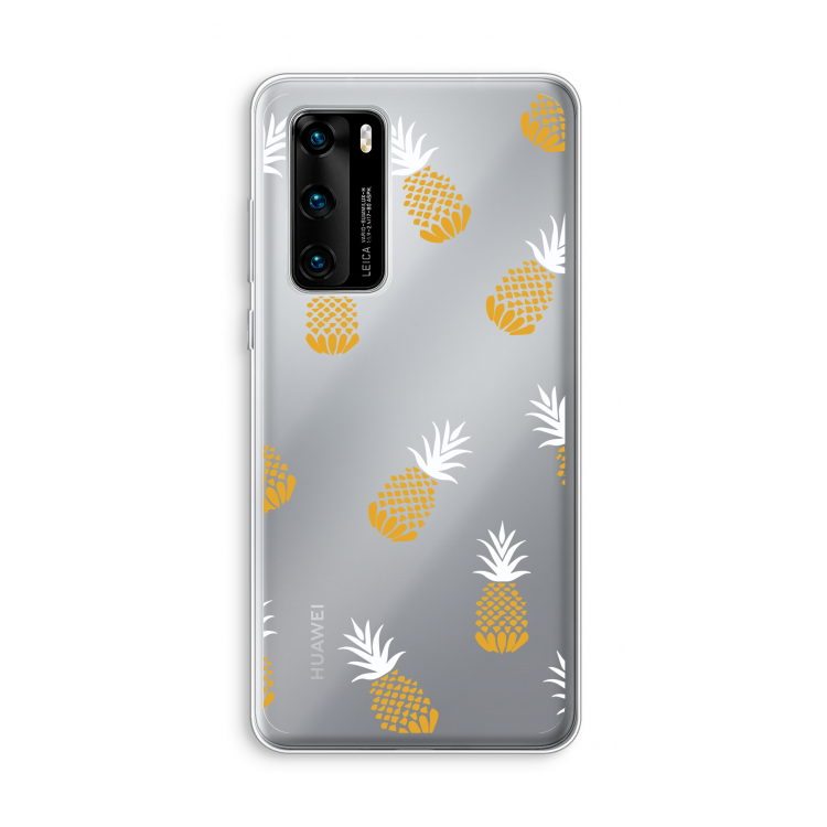 Ananasjes: Huawei P40 Transparant Hoesje