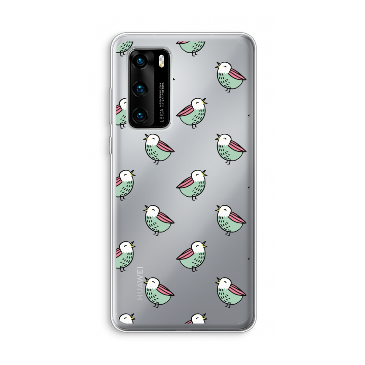 Vogeltjes: Huawei P40 Transparant Hoesje