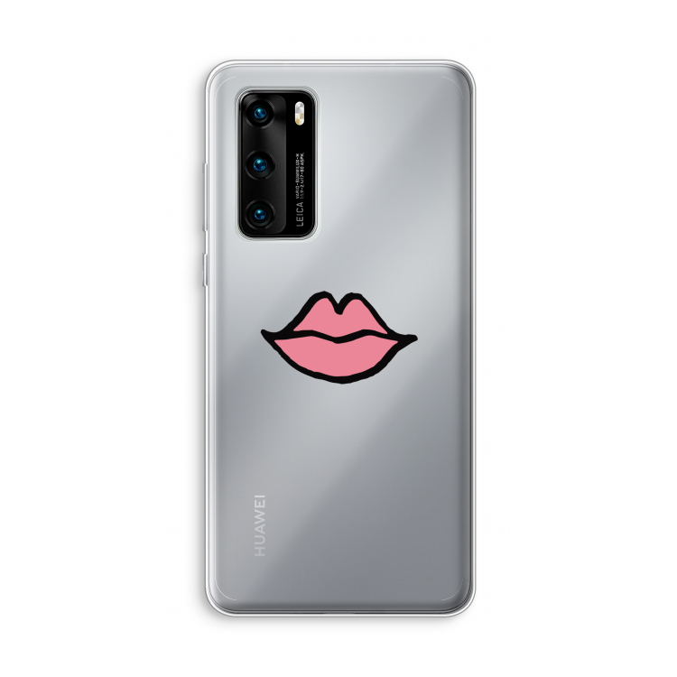 Kusje: Huawei P40 Transparant Hoesje