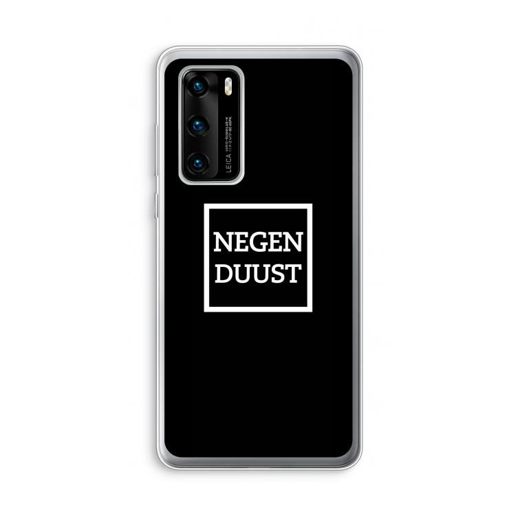 Negenduust black: Huawei P40 Transparant Hoesje