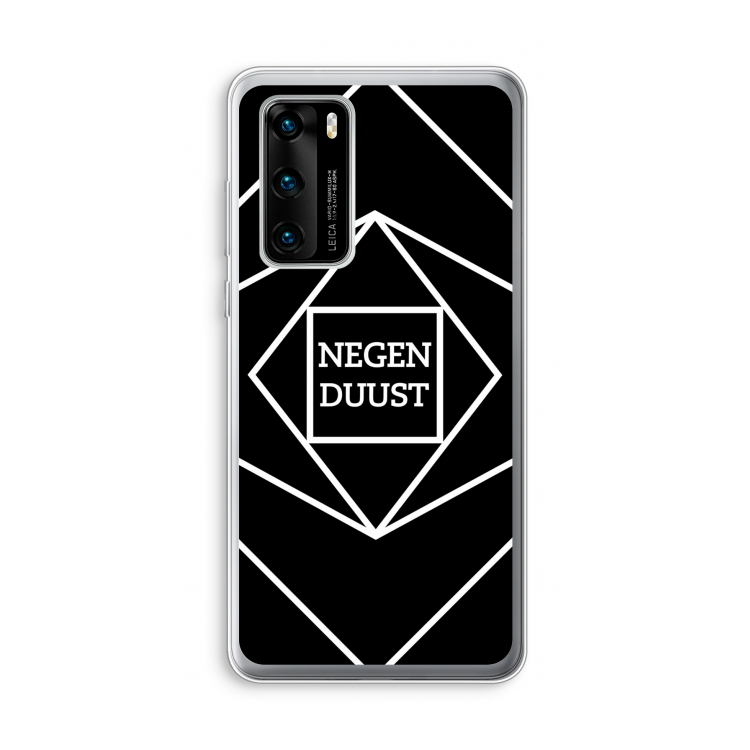 Negenduust geometrisch: Huawei P40 Transparant Hoesje