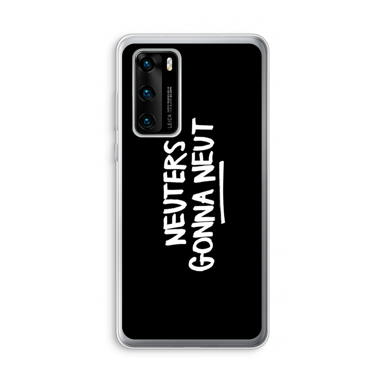 Neuters (zwart): Huawei P40 Transparant Hoesje