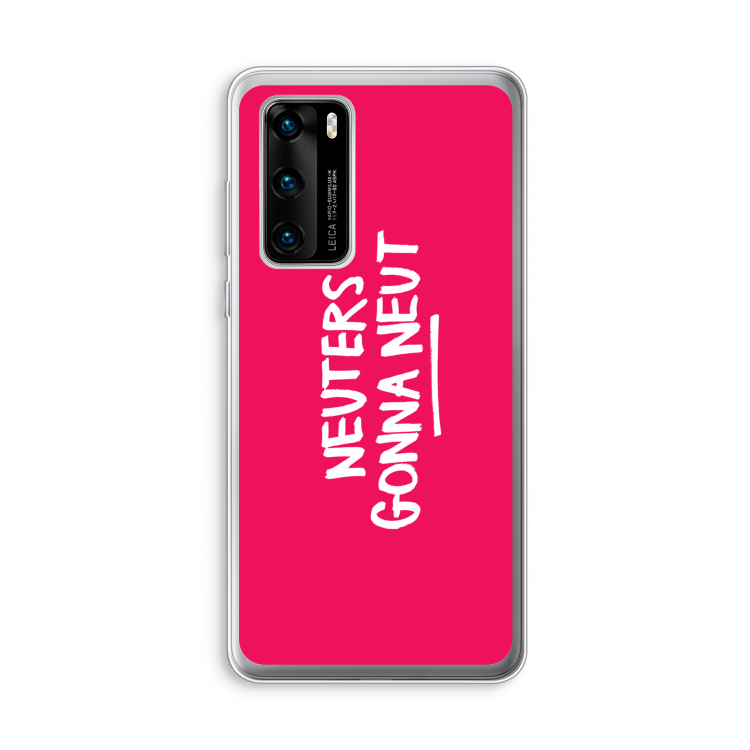 Neuters (roze): Huawei P40 Transparant Hoesje