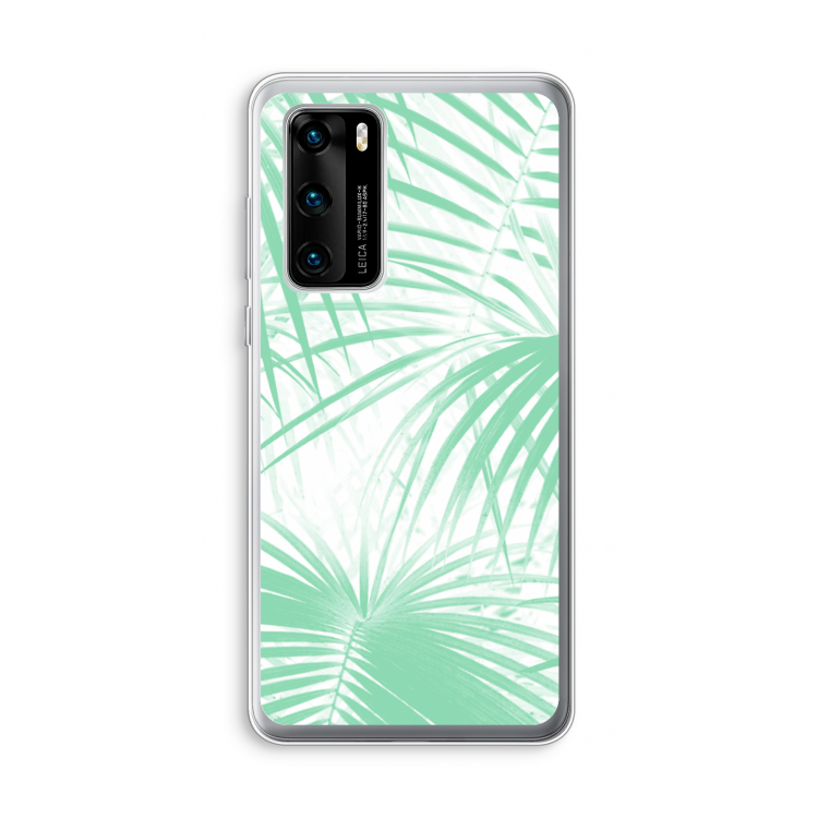 Palmbladeren: Huawei P40 Transparant Hoesje