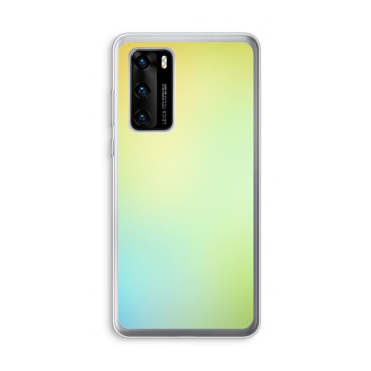 Minty mist pastel: Huawei P40 Transparant Hoesje